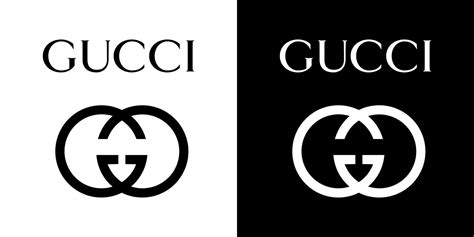 gucci logo black and white